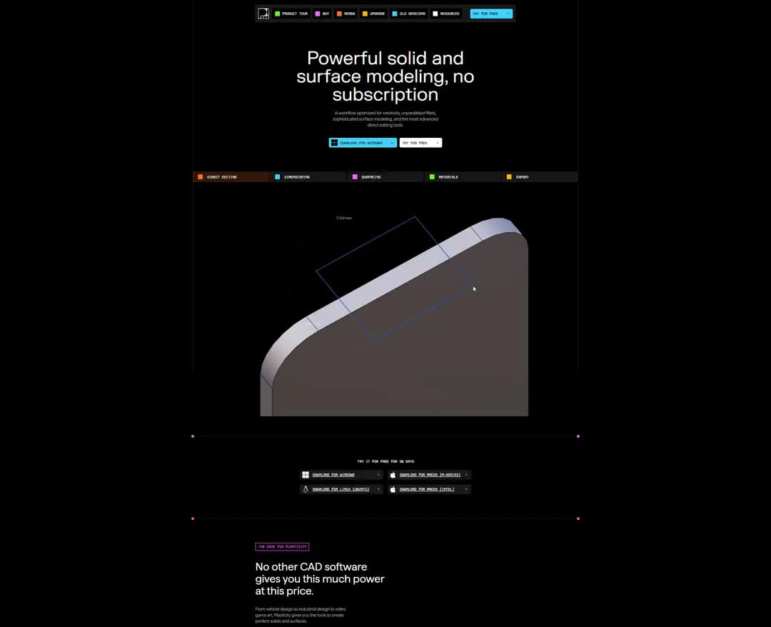 Plasticity — IT/스타트업 플랫폼/서비스 웹사이트 디자인 레퍼런스