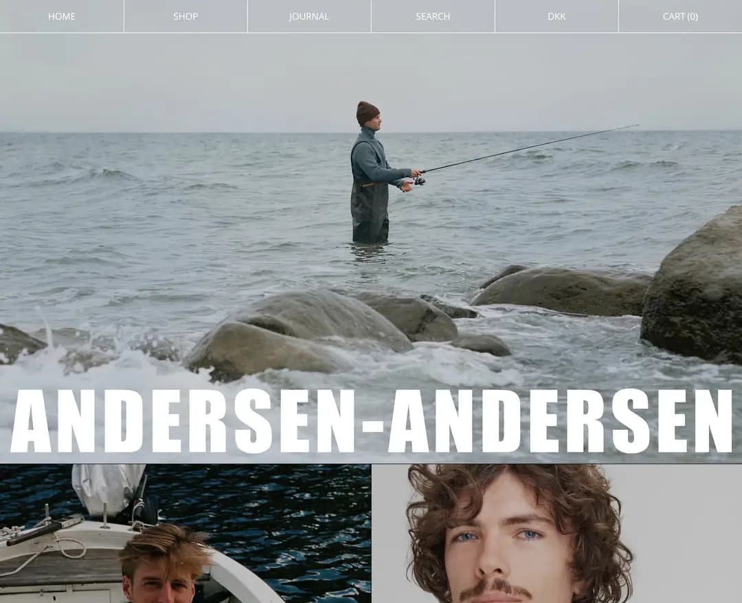 Andersen-Andersen — 패션 쇼핑몰 웹사이트 디자인 레퍼런스