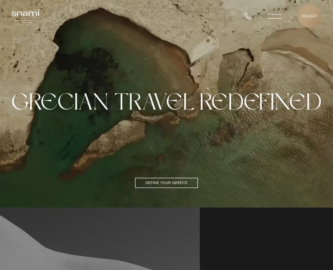 Snami Travel — 여행/호텔 소개 웹사이트 디자인 레퍼런스