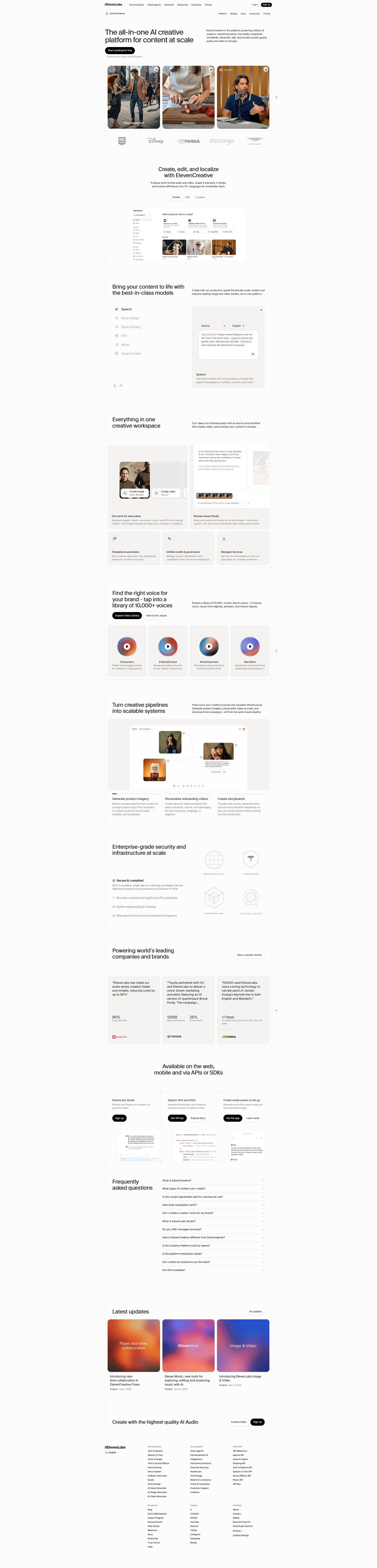 ElevenCreative — IT/스타트업 플랫폼 웹사이트 디자인 레퍼런스 스크린샷 1
