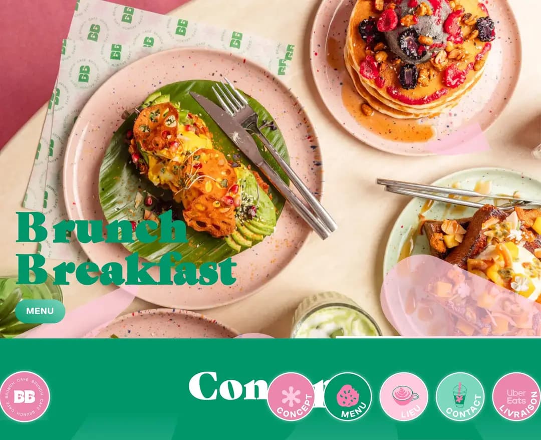 Bon Bouquet Cafe — 카페/음식 랜딩페이지 웹사이트 디자인 레퍼런스