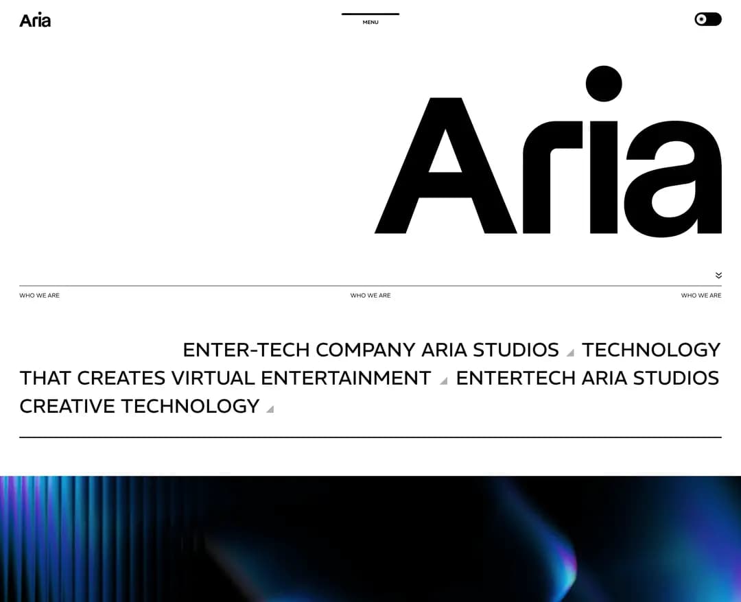아리아스튜디오 — 기타 포트폴리오 웹사이트 디자인 레퍼런스