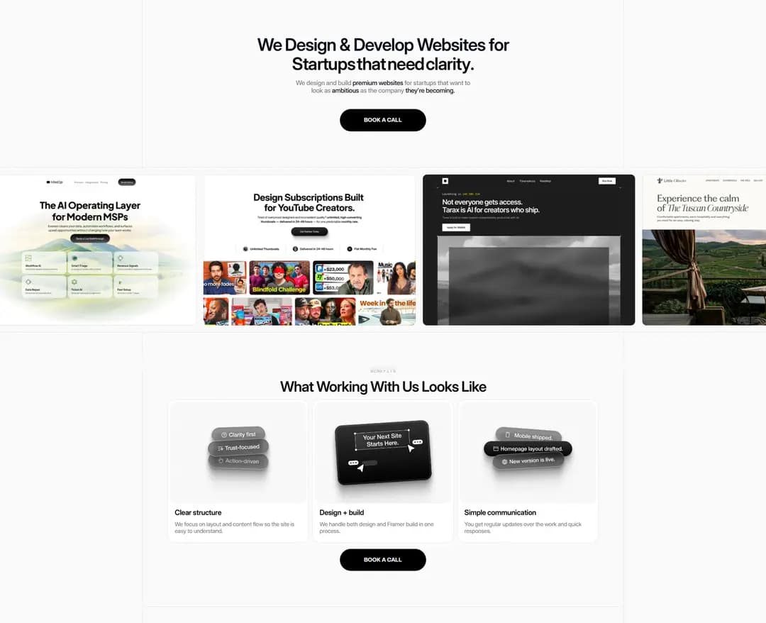 Studio Nika — IT/스타트업 포트폴리오 웹사이트 디자인 레퍼런스