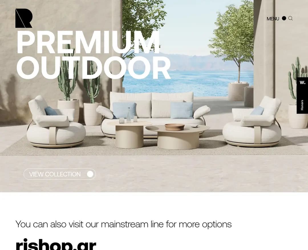 Rigas Furniture — 인테리어/가구 쇼핑몰 웹사이트 디자인 레퍼런스