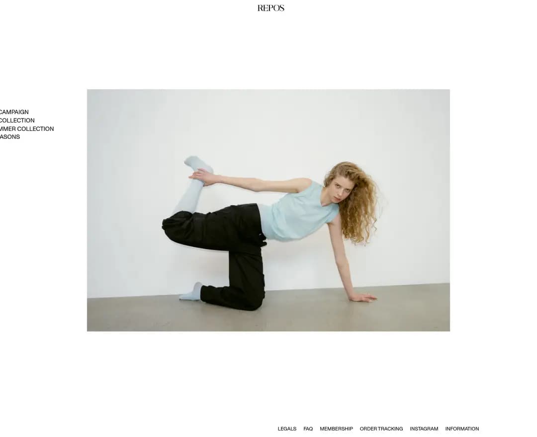 REPOS — 패션 쇼핑몰 웹사이트 디자인 레퍼런스