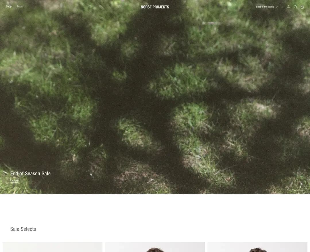 norseprojects-webshop — 패션 쇼핑몰 웹사이트 디자인 레퍼런스
