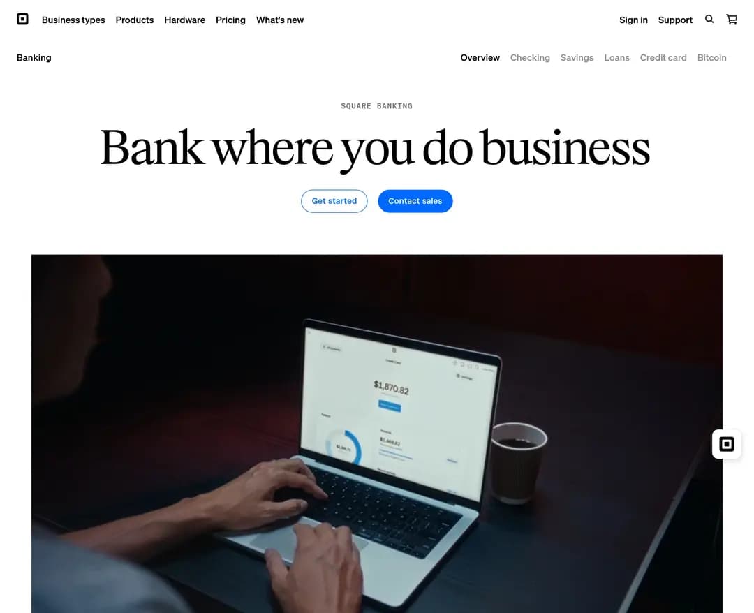 Square — 금융/부동산 플랫폼 웹사이트 디자인 레퍼런스