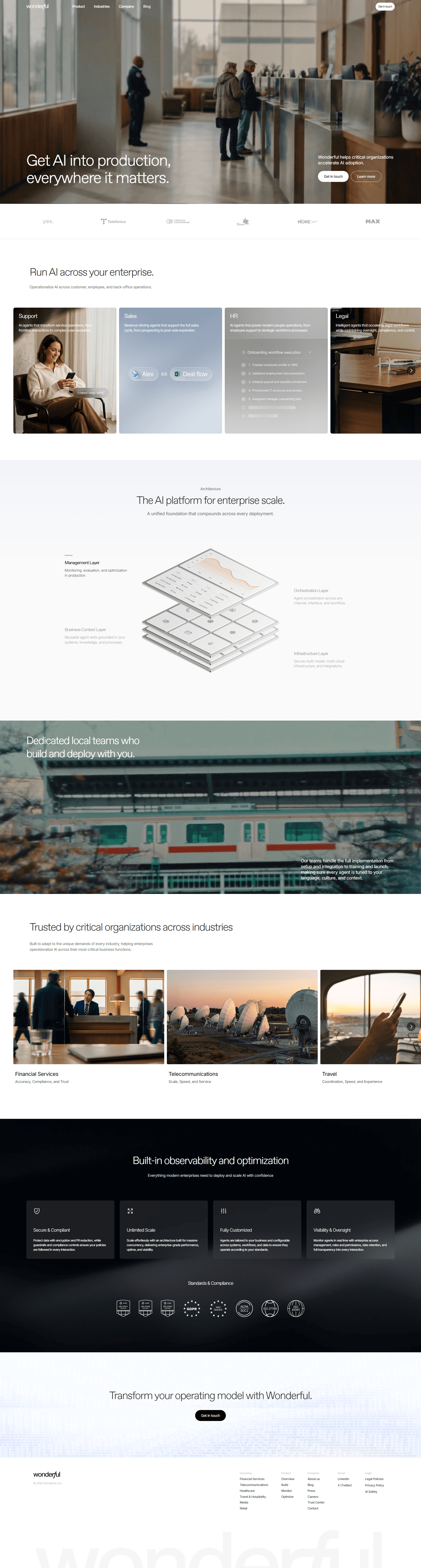 Wonderful — IT/스타트업 플랫폼 웹사이트 디자인 레퍼런스 스크린샷 1