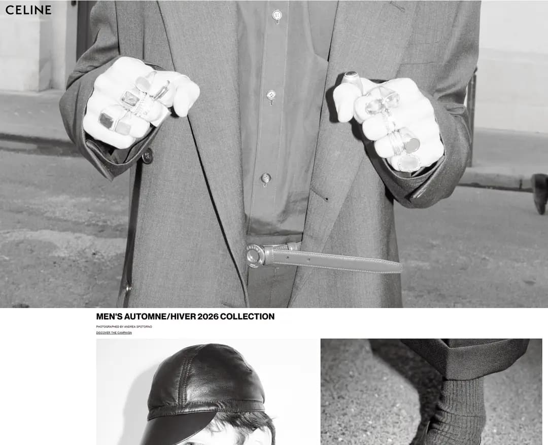 셀린느 — 패션 쇼핑몰 웹사이트 디자인 레퍼런스