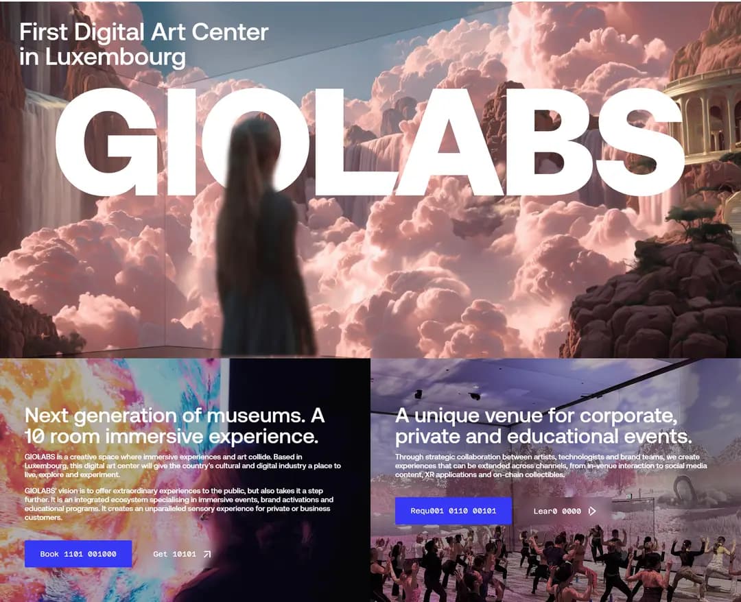 GIOLABS — 라이프스타일 랜딩페이지 웹사이트 디자인 레퍼런스