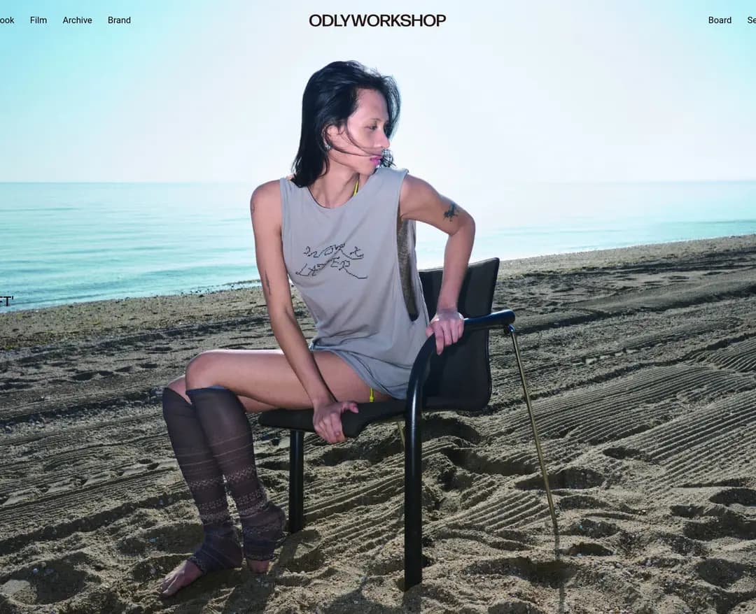 ODLYWORKSHOP — 패션 쇼핑몰 웹사이트 디자인 레퍼런스