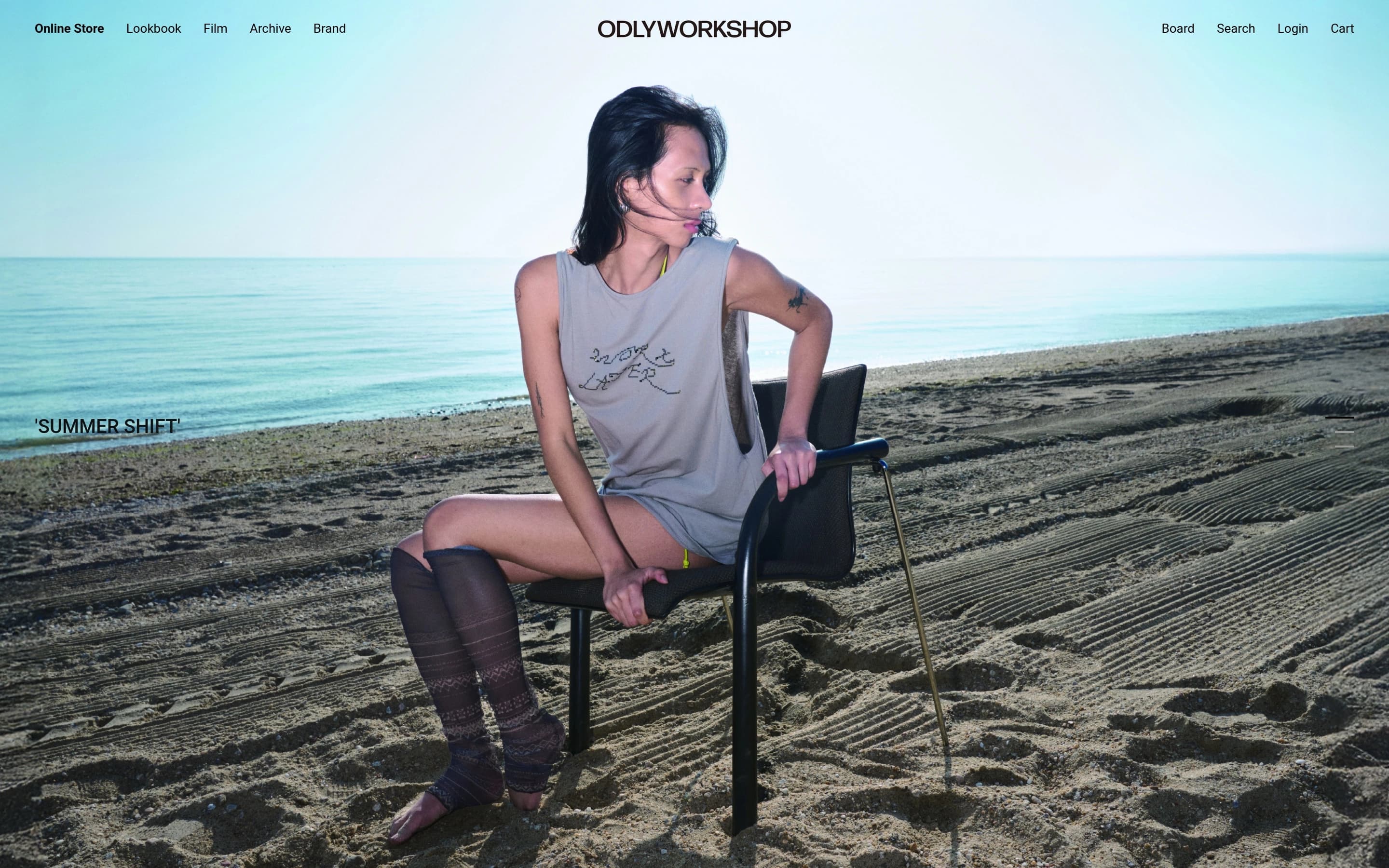 ODLYWORKSHOP — 패션 쇼핑몰 웹사이트 디자인 레퍼런스