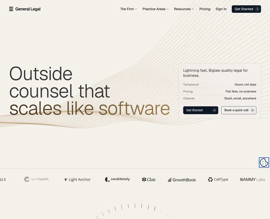 General Legal — 법률/세무 플랫폼 웹사이트 디자인 레퍼런스