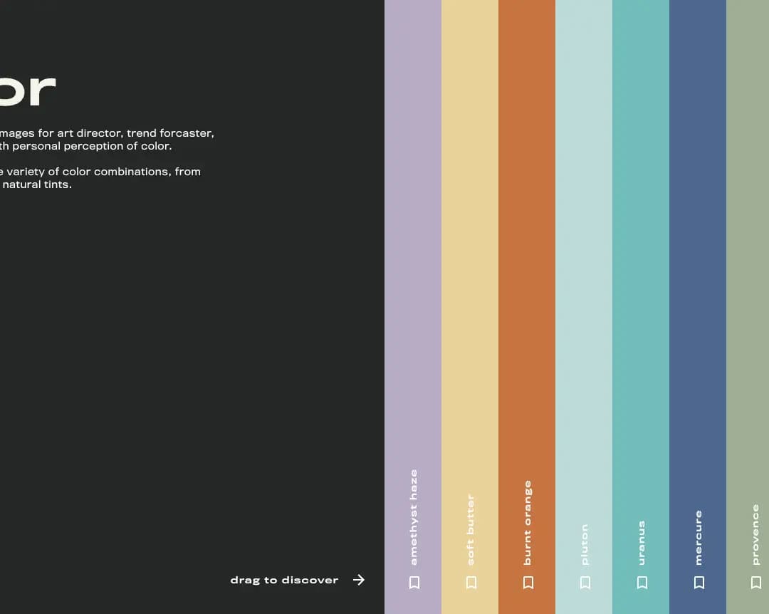 Color Selector — 기타 플랫폼 웹사이트 디자인 레퍼런스