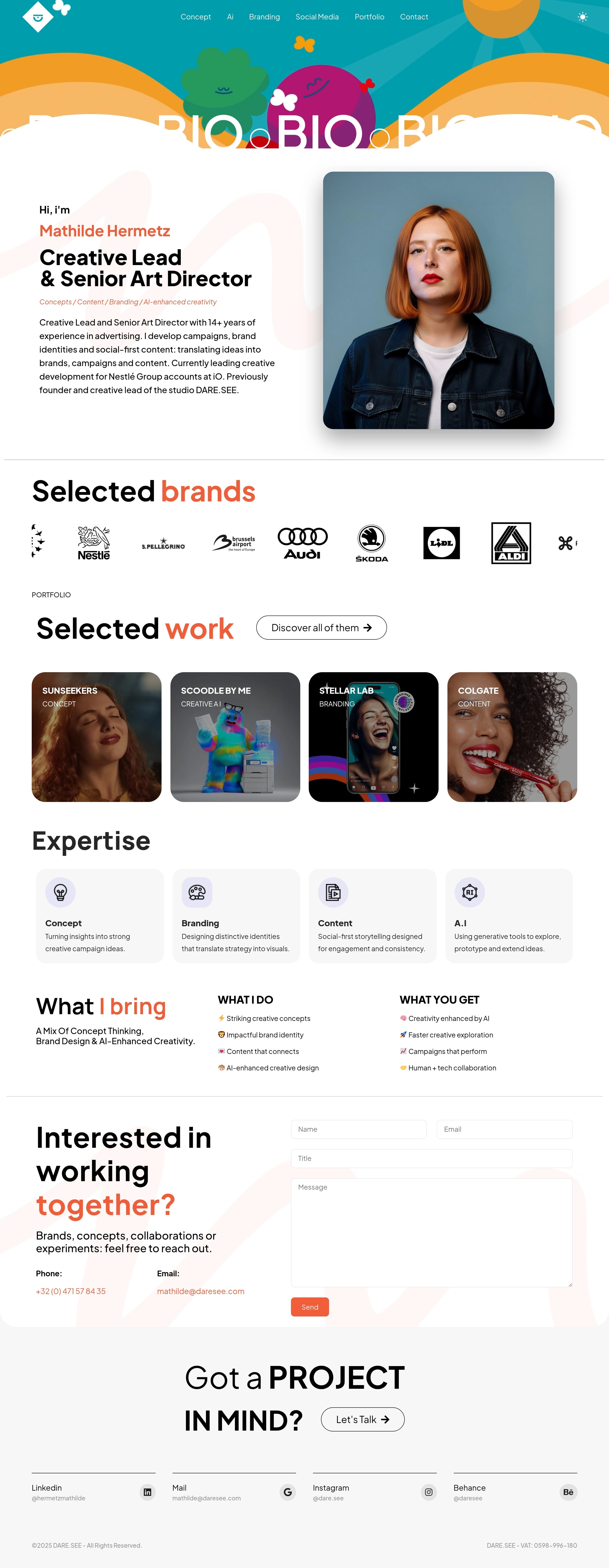 Daresee.com - — 기타 포트폴리오 웹사이트 디자인 레퍼런스