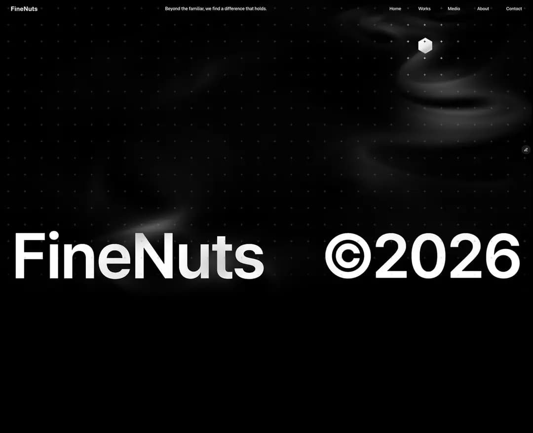 Finenuts — IT/스타트업 포트폴리오 웹사이트 디자인 레퍼런스