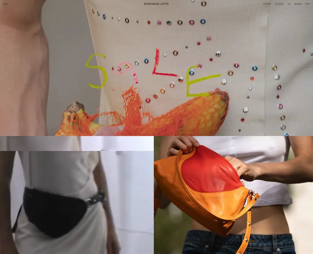 Eckhaus Latta — 패션 쇼핑몰 웹사이트 디자인 레퍼런스