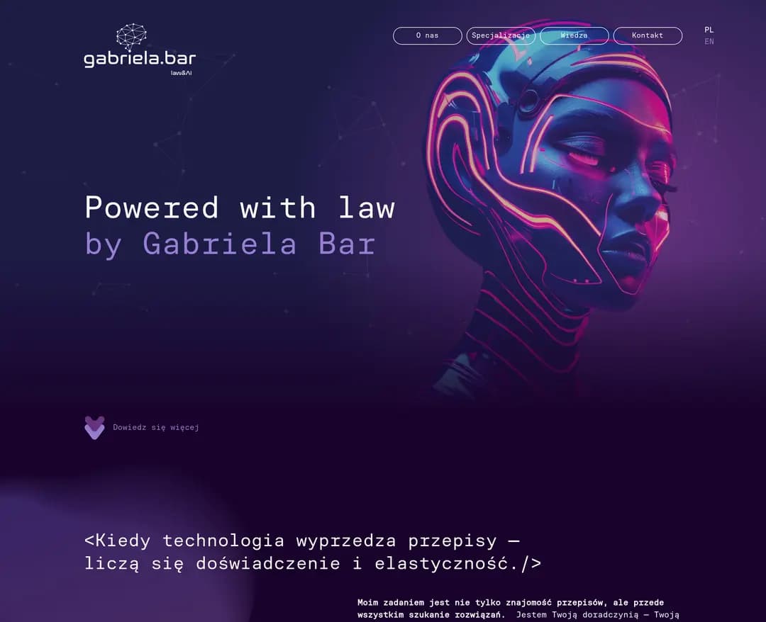 Gabriela Bar — 법률/세무 소개 웹사이트 디자인 레퍼런스