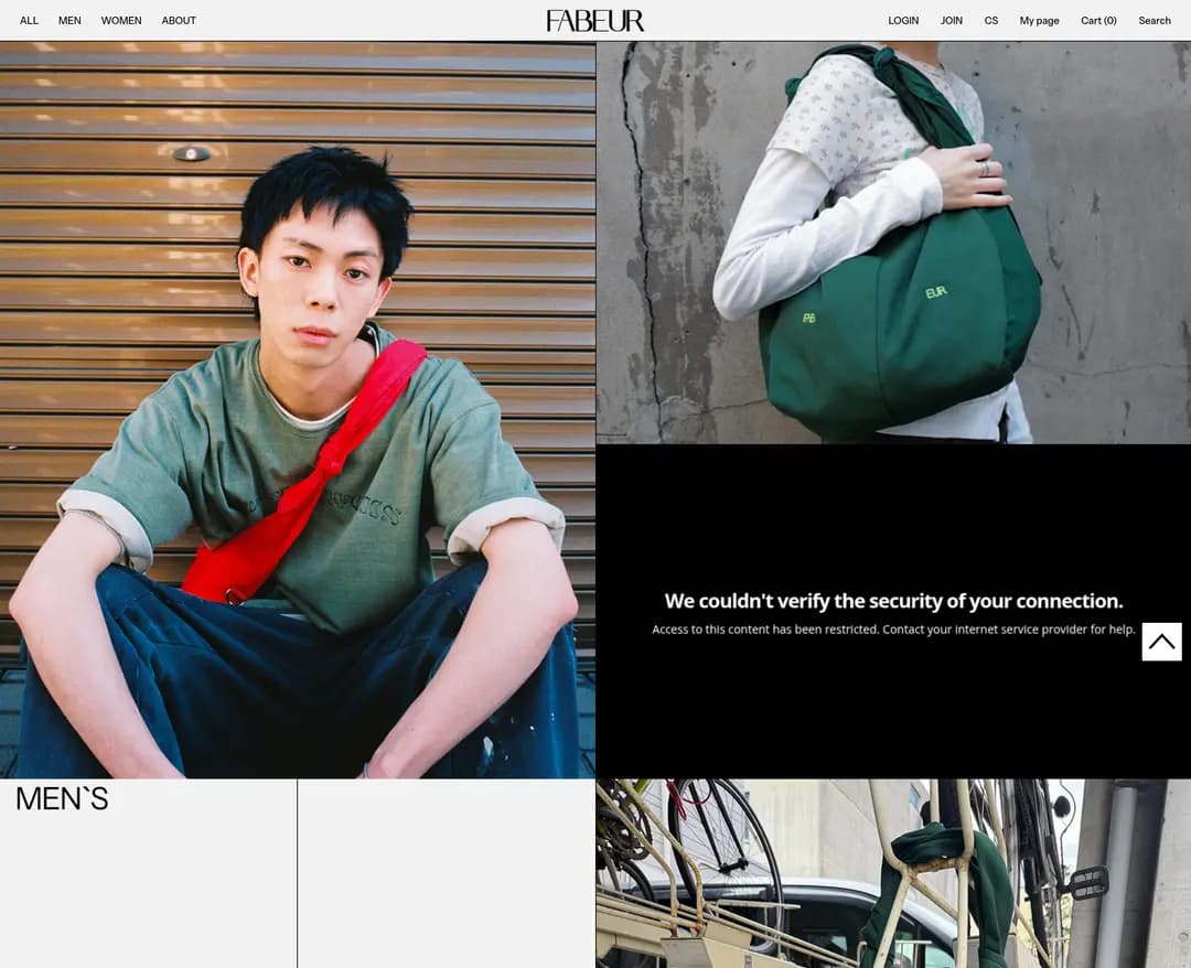 FABEUR — 패션 쇼핑몰 웹사이트 디자인 레퍼런스
