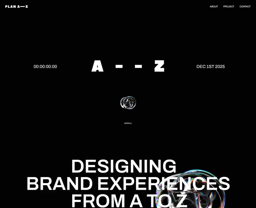 PLAN A-Z — IT/스타트업 포트폴리오 웹사이트 디자인 레퍼런스