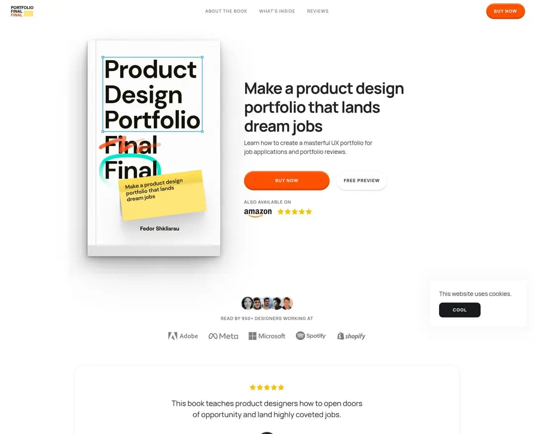 Portfolio Final Final — 교육 랜딩페이지 웹사이트 디자인 레퍼런스