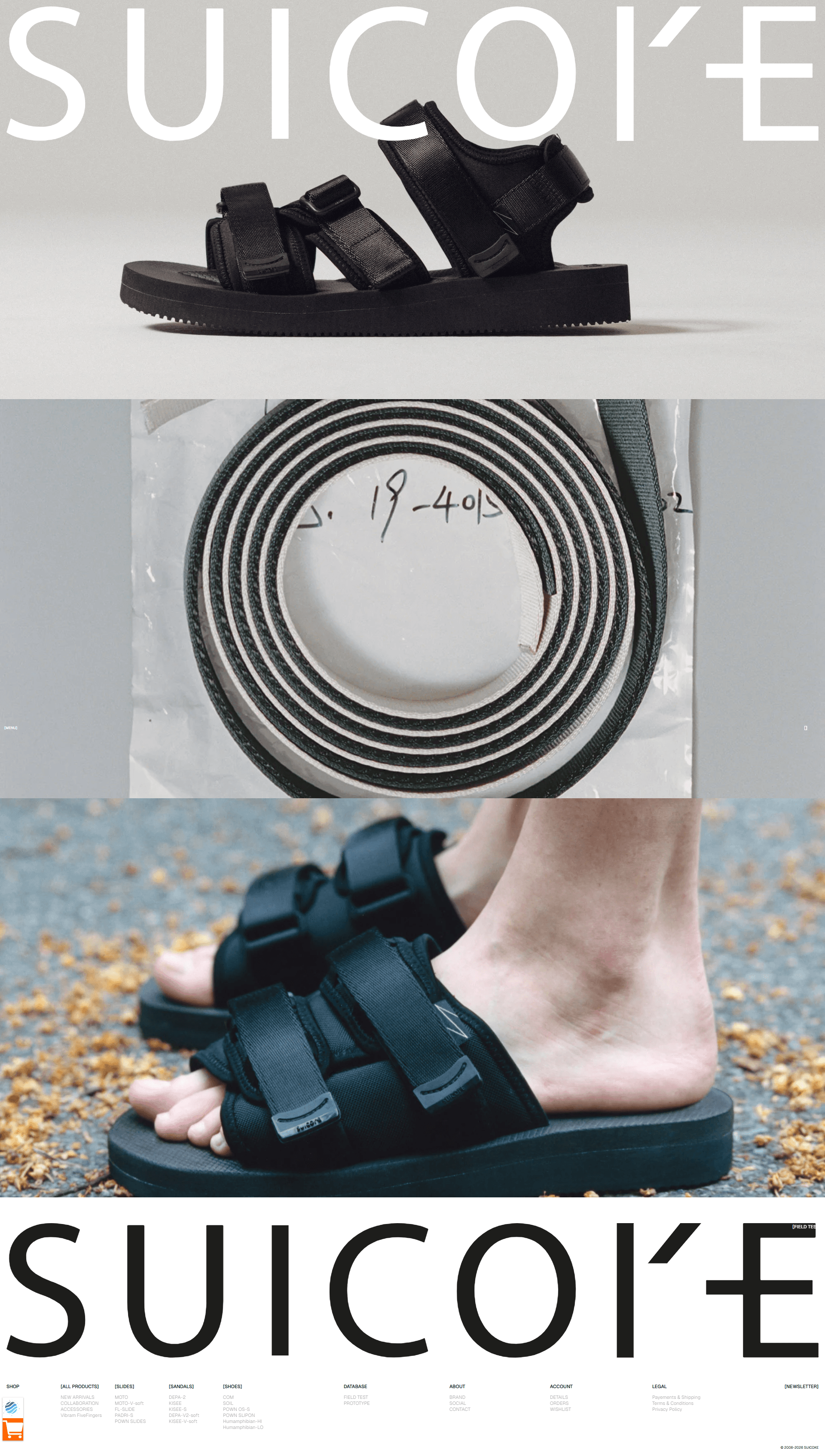 SUICOKE — 패션 쇼핑몰 웹사이트 디자인 레퍼런스 스크린샷 1