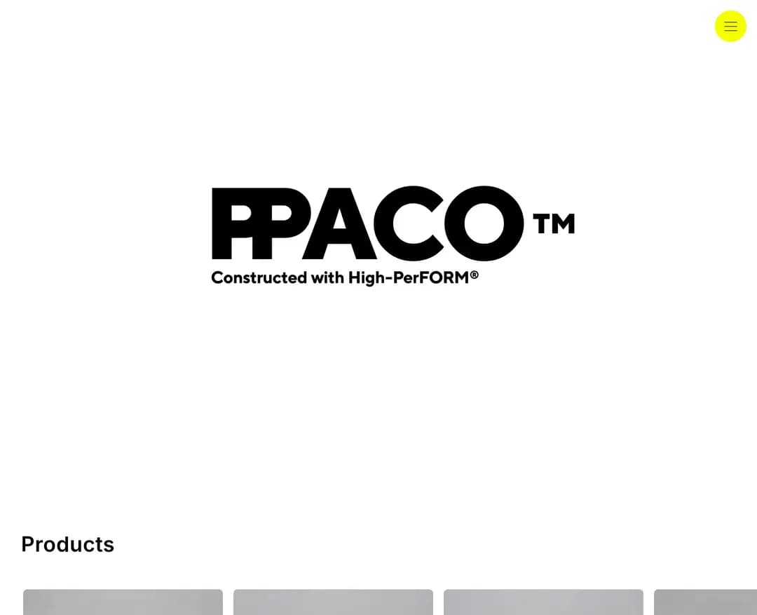 PPACO — 패션 쇼핑몰 웹사이트 디자인 레퍼런스