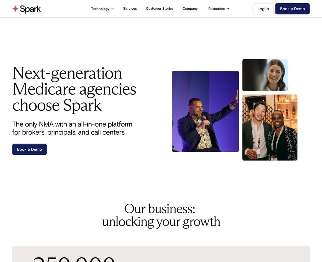 Spark Advisors — 금융/부동산 플랫폼 웹사이트 디자인 레퍼런스