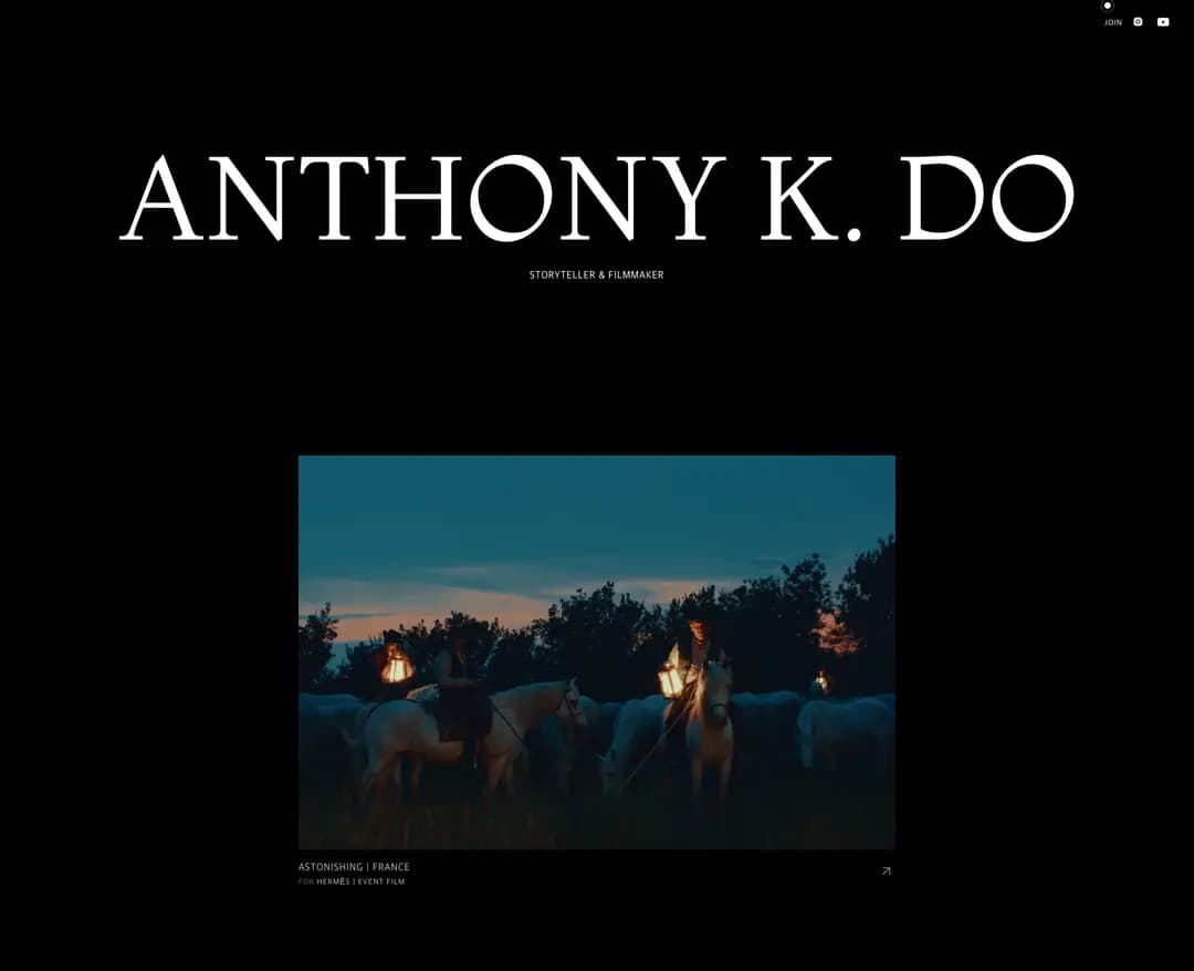 Anthony K. Do — 기타 포트폴리오 웹사이트 디자인 레퍼런스