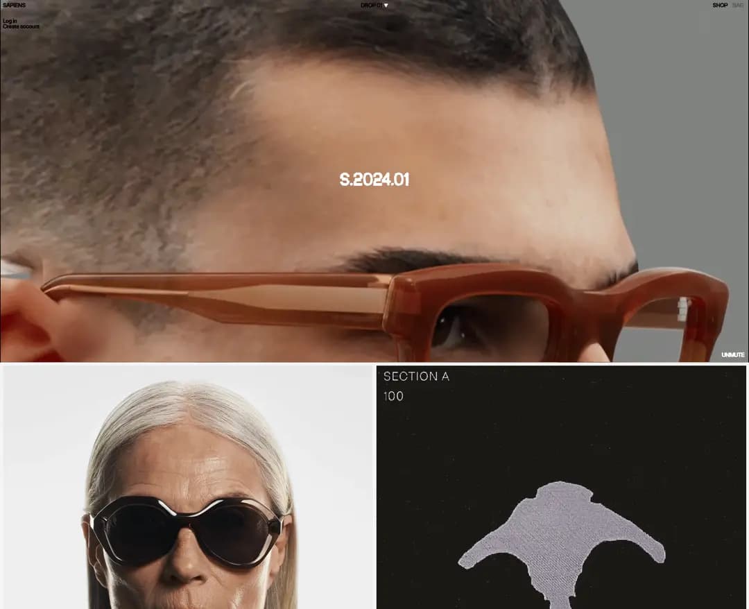 SAPIENS — 패션 쇼핑몰 웹사이트 디자인 레퍼런스