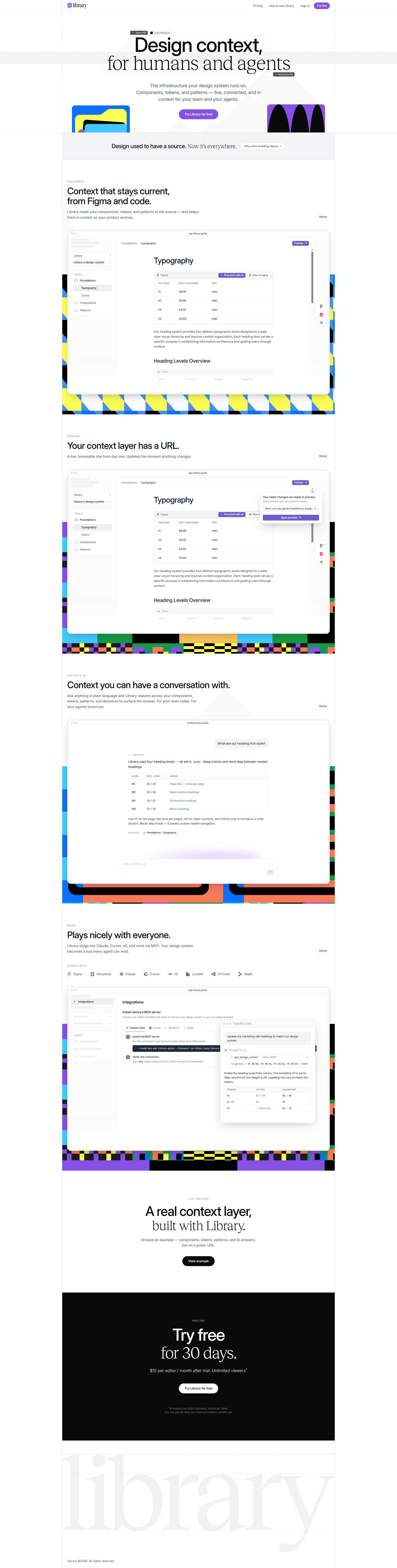 Library — IT/스타트업 플랫폼 웹사이트 디자인 레퍼런스 스크린샷 1