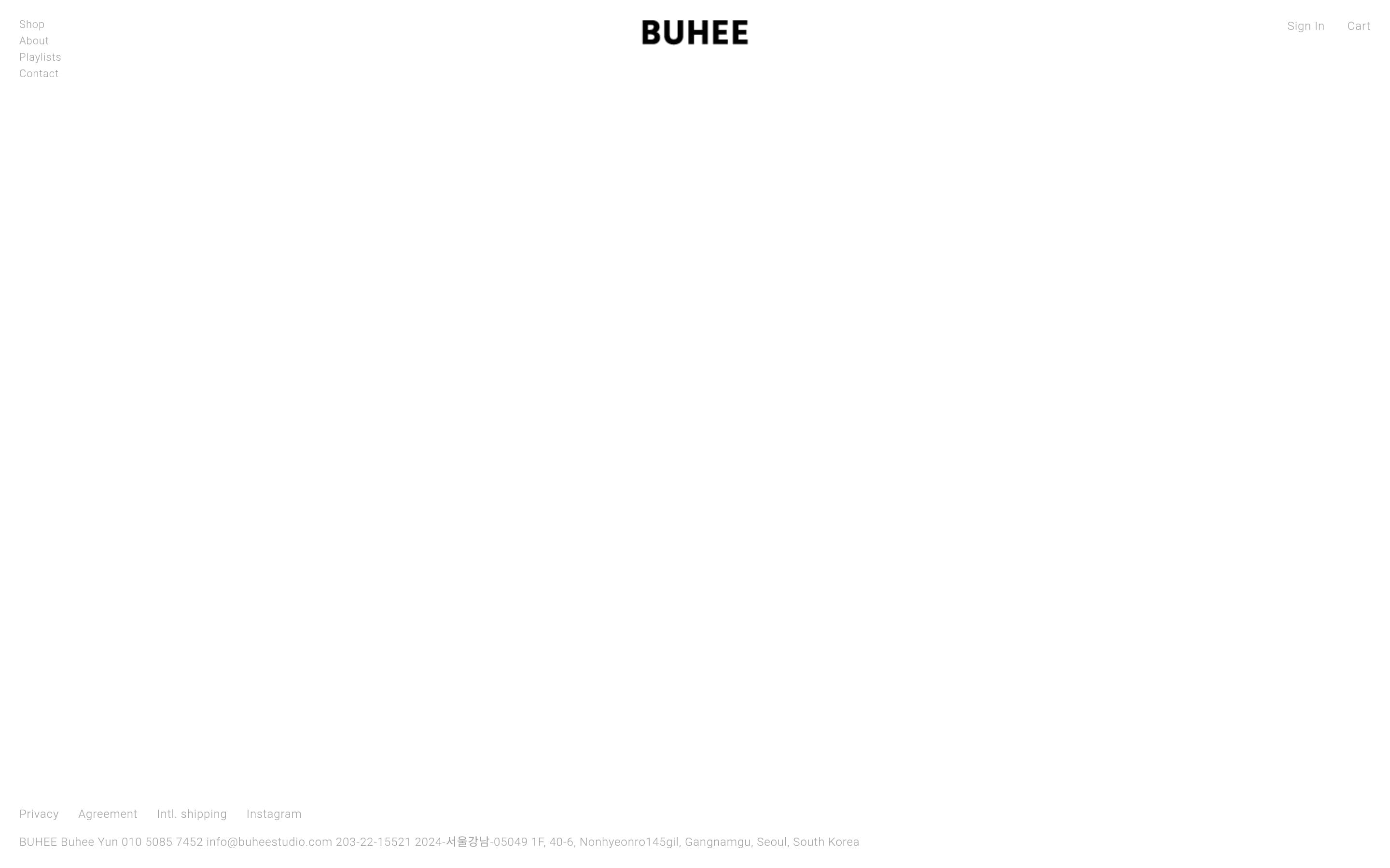buheestore — 패션 쇼핑몰 웹사이트 디자인 레퍼런스