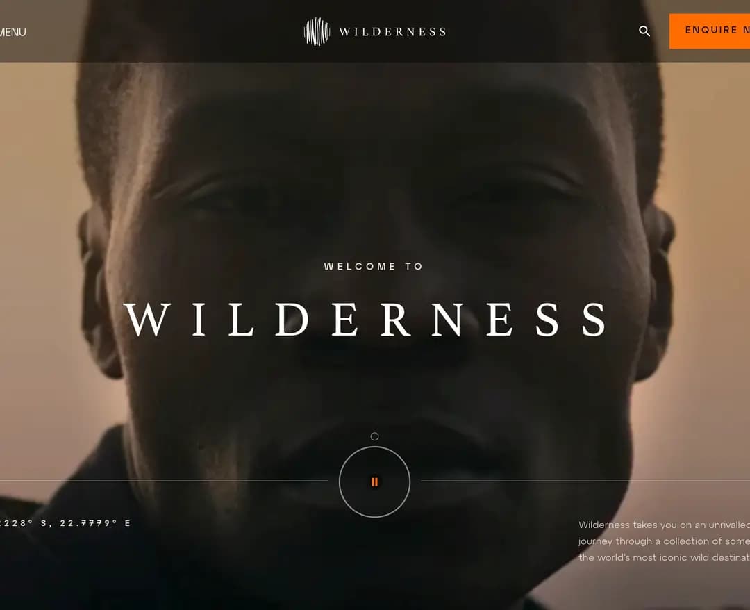Wilderness — 여행/호텔 플랫폼 웹사이트 디자인 레퍼런스