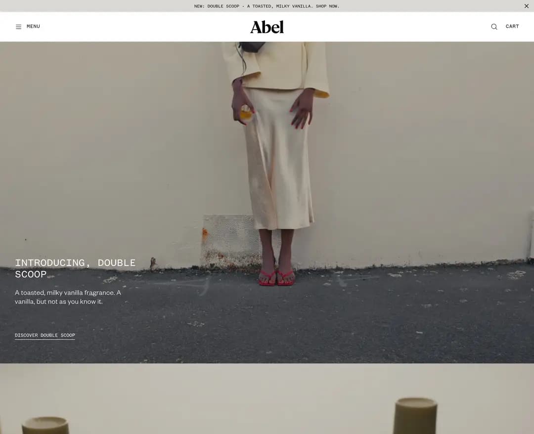 Abel — 화장품 쇼핑몰 웹사이트 디자인 레퍼런스