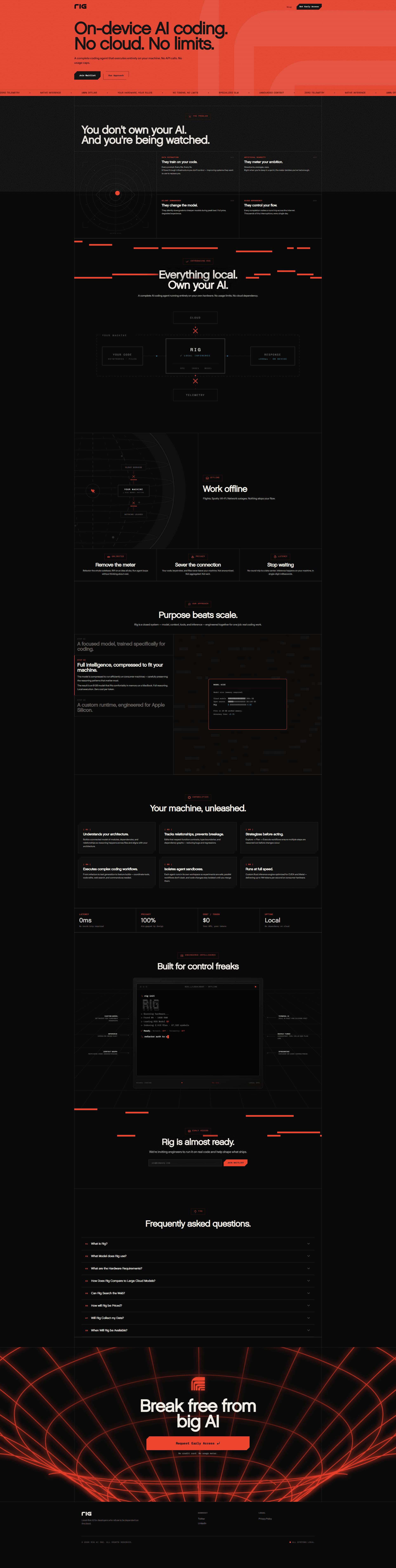 Rig — IT/스타트업 플랫폼 웹사이트 디자인 레퍼런스 스크린샷 1