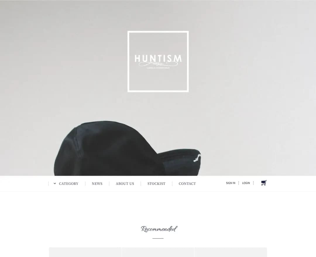 HUNTISM — 패션 쇼핑몰 웹사이트 디자인 레퍼런스