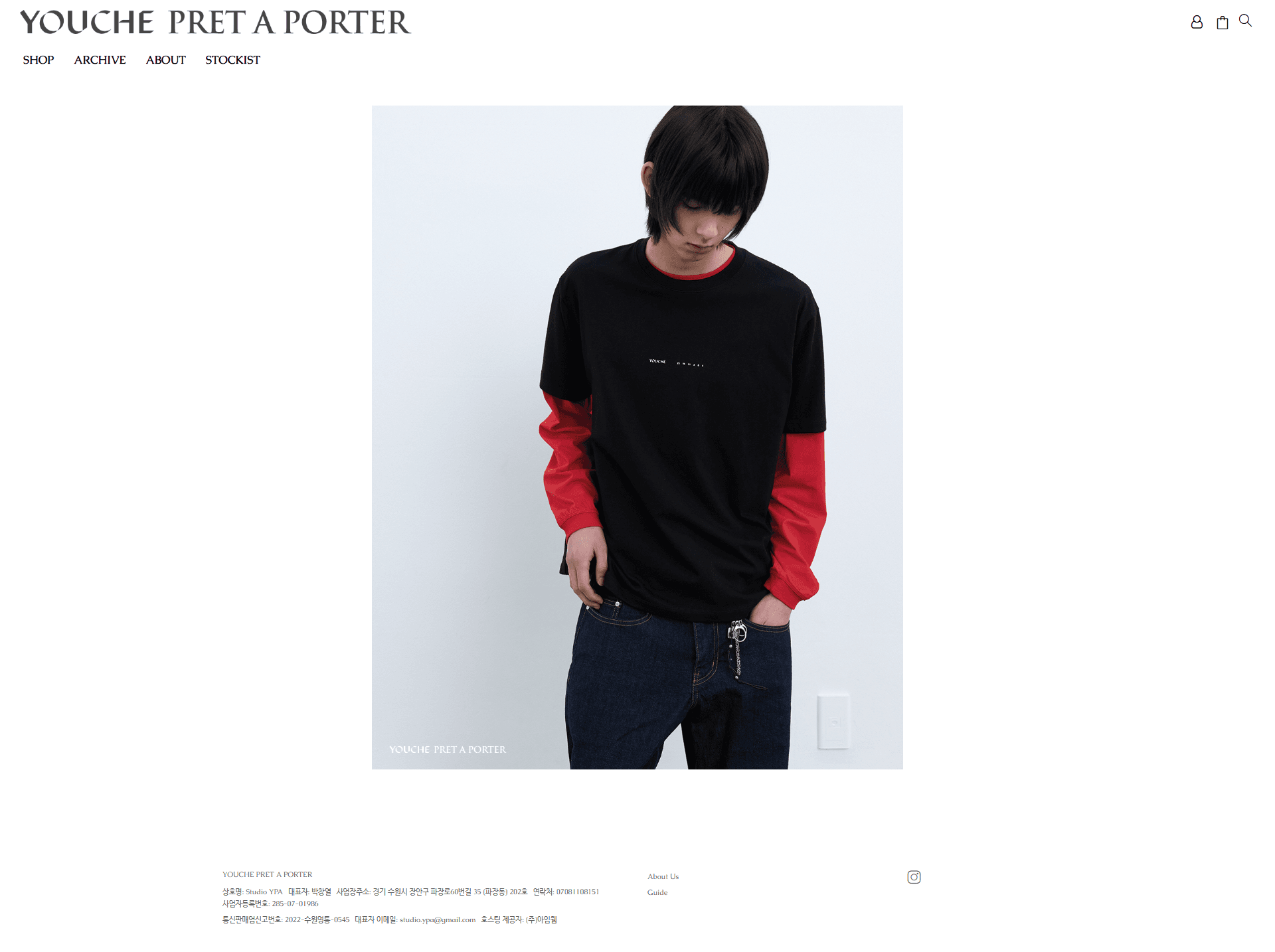 YOUCHE PRET A PORTER — 패션 쇼핑몰 웹사이트 디자인 레퍼런스 스크린샷 1