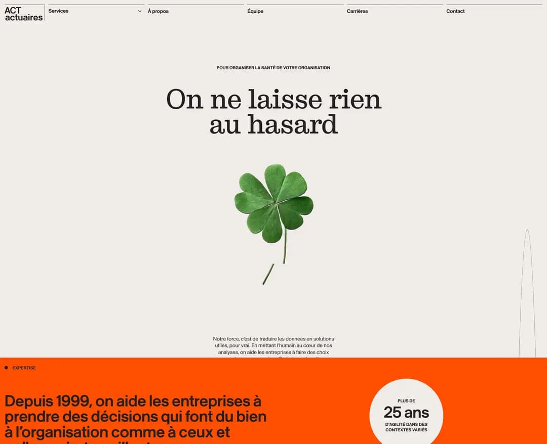 Pour le bien-être des organisations — 금융/부동산 브랜드/기업 웹사이트 디자인 레퍼런스