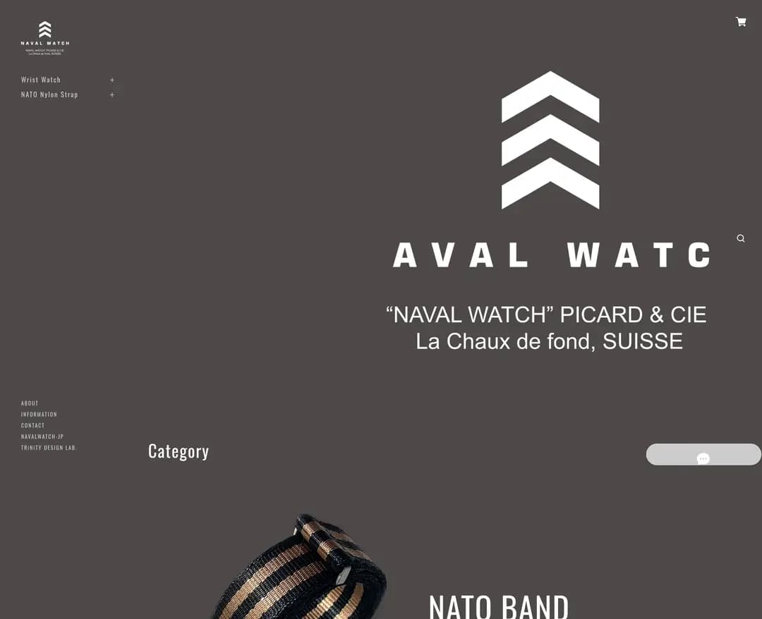 Naval Watch — 패션 쇼핑몰 웹사이트 디자인 레퍼런스