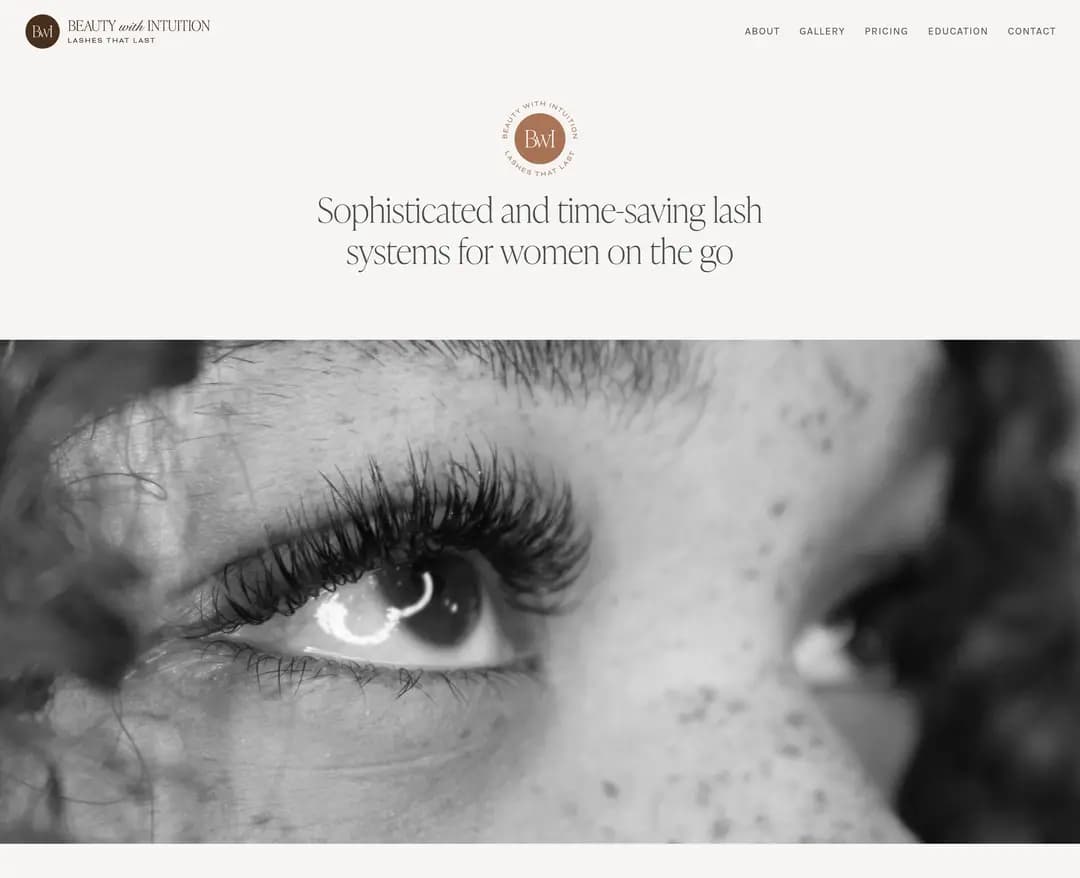 Beauty with Intuition — 화장품 소개 웹사이트 디자인 레퍼런스