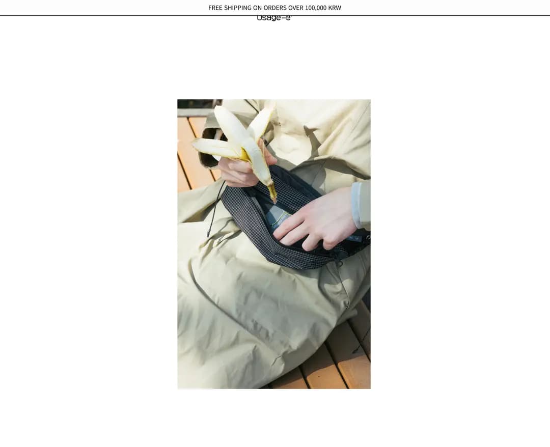 USAGE — 패션 쇼핑몰 웹사이트 디자인 레퍼런스