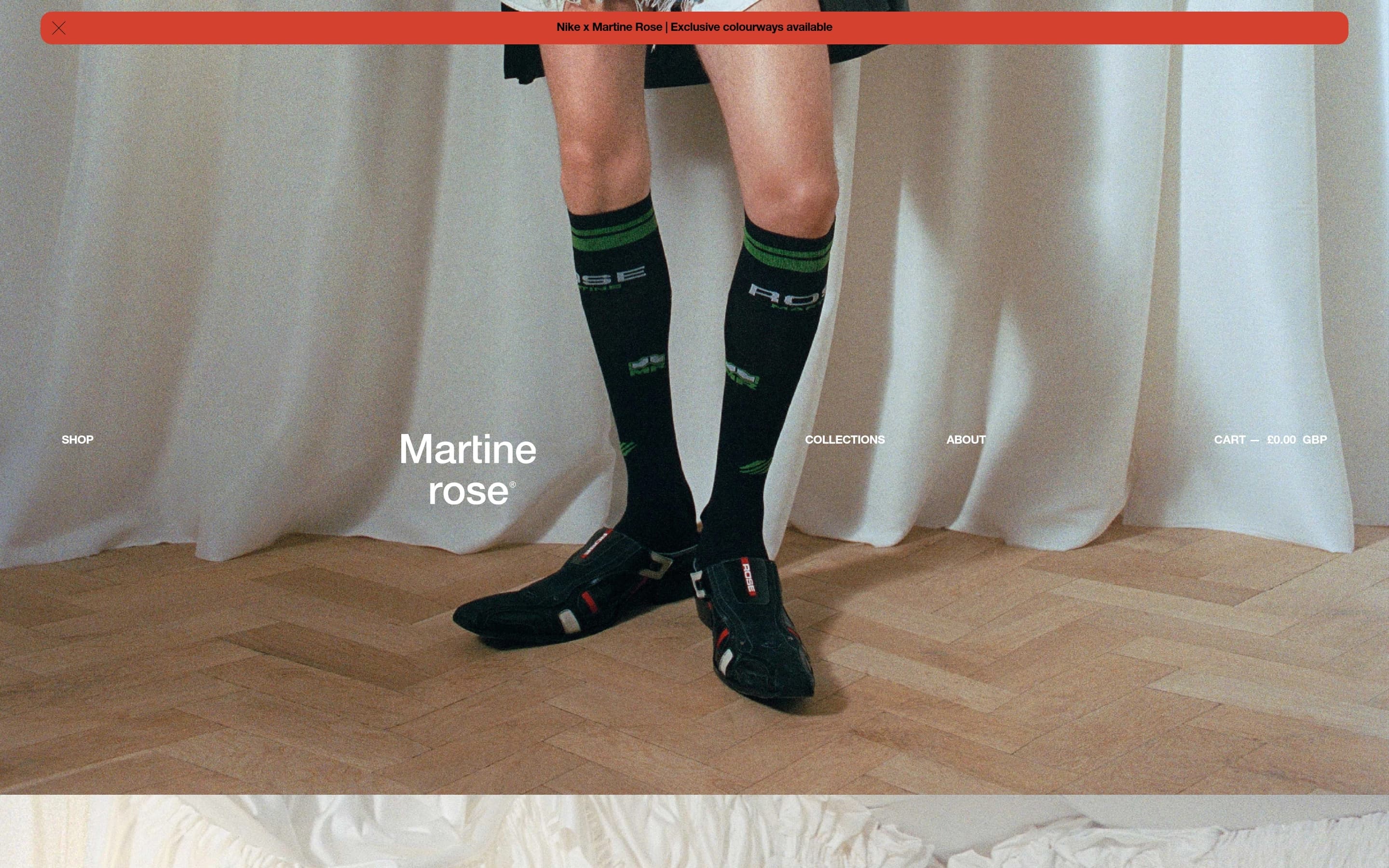 Martine Rose — 패션 쇼핑몰 웹사이트 디자인 레퍼런스