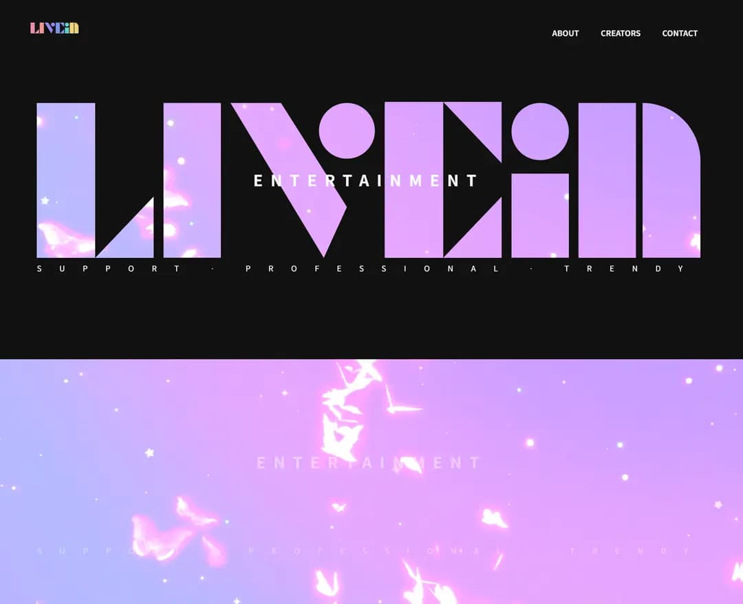 Livein — IT/스타트업 소개 웹사이트 디자인 레퍼런스