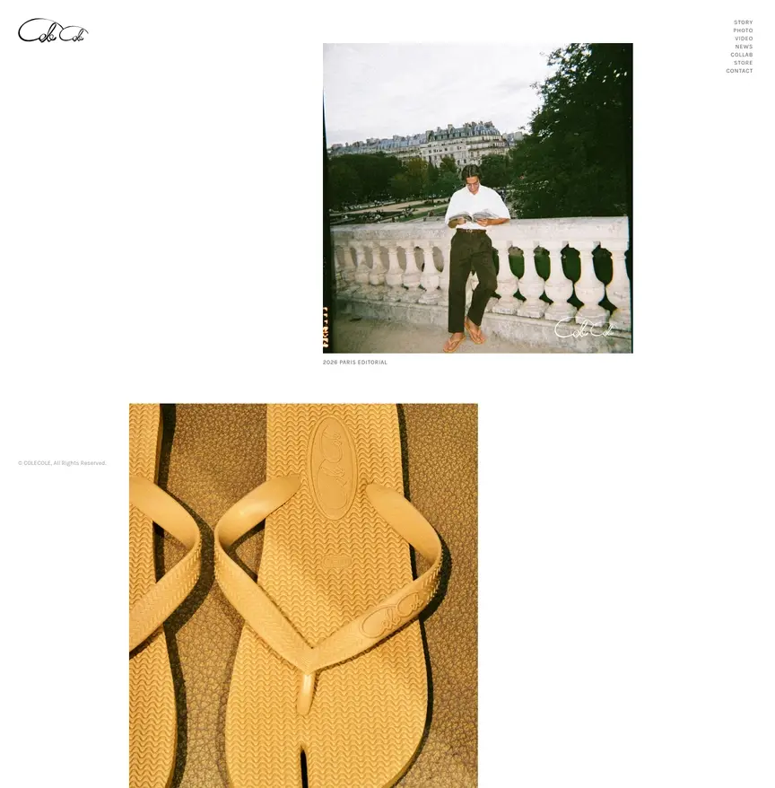 COLECOLE — 패션 쇼핑몰 웹사이트 디자인 레퍼런스