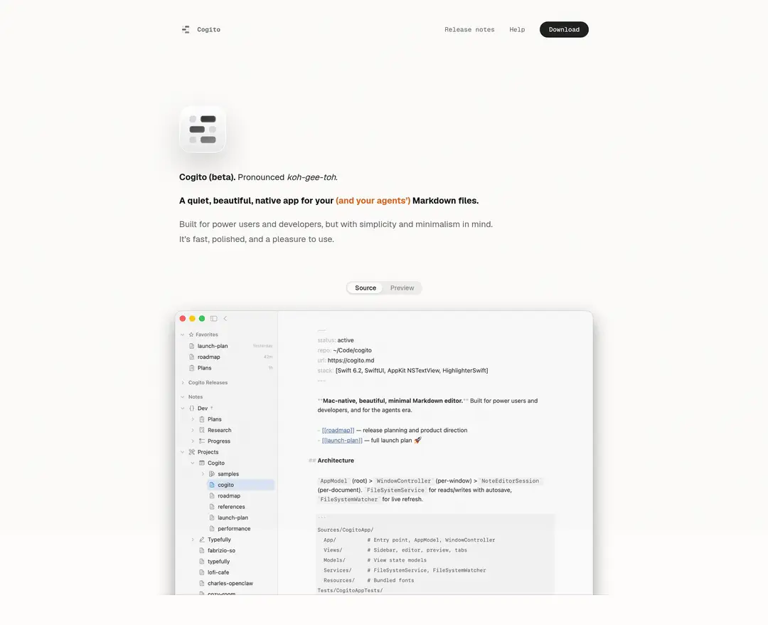 Cogito — IT/스타트업 랜딩페이지 웹사이트 디자인 레퍼런스