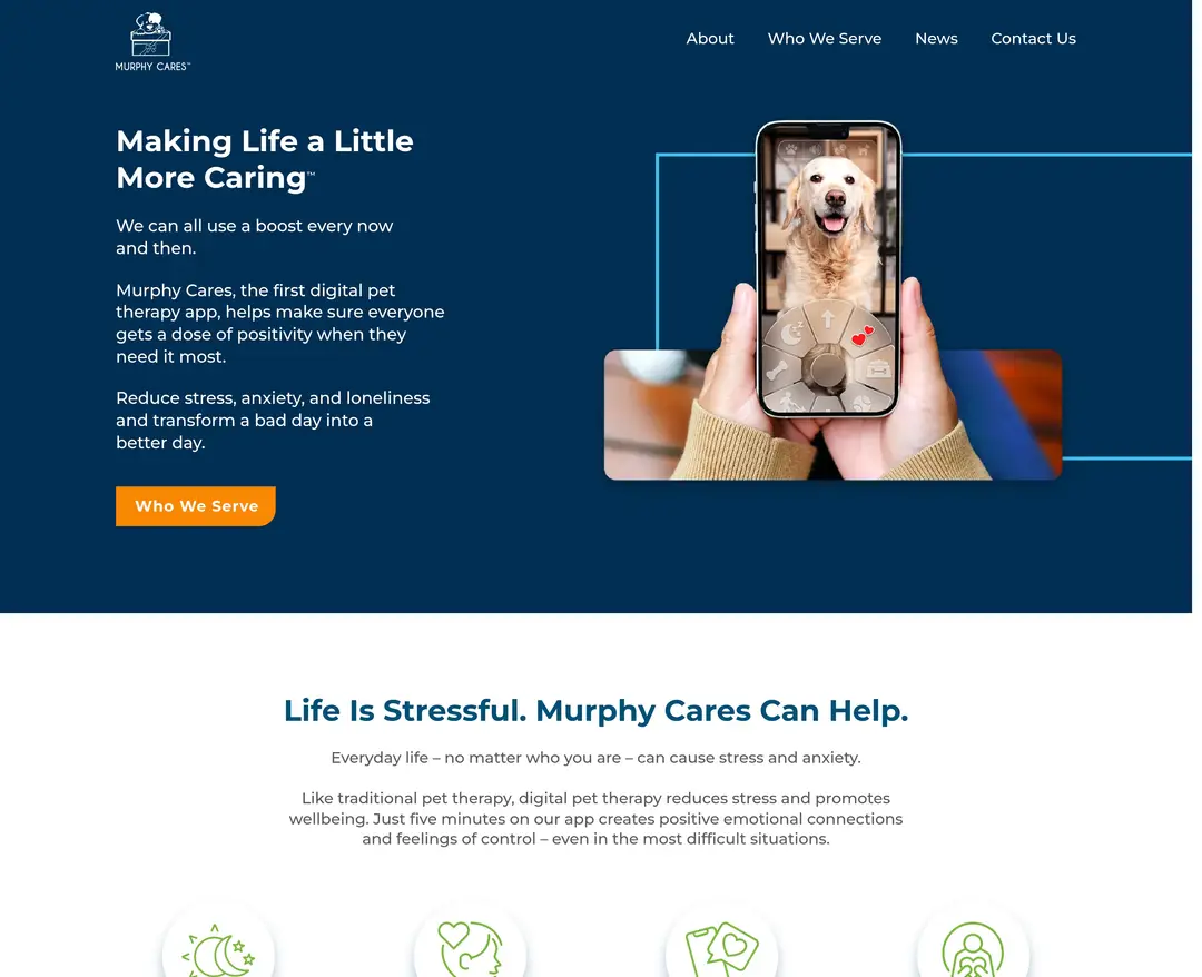 Murphy Cares — 반려동물 플랫폼 웹사이트 디자인 레퍼런스
