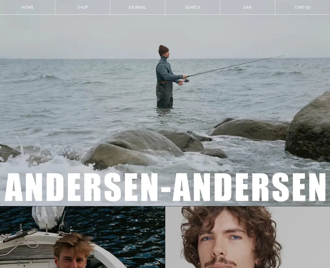 Andersen-Andersen — 패션 쇼핑몰 웹사이트 디자인 레퍼런스