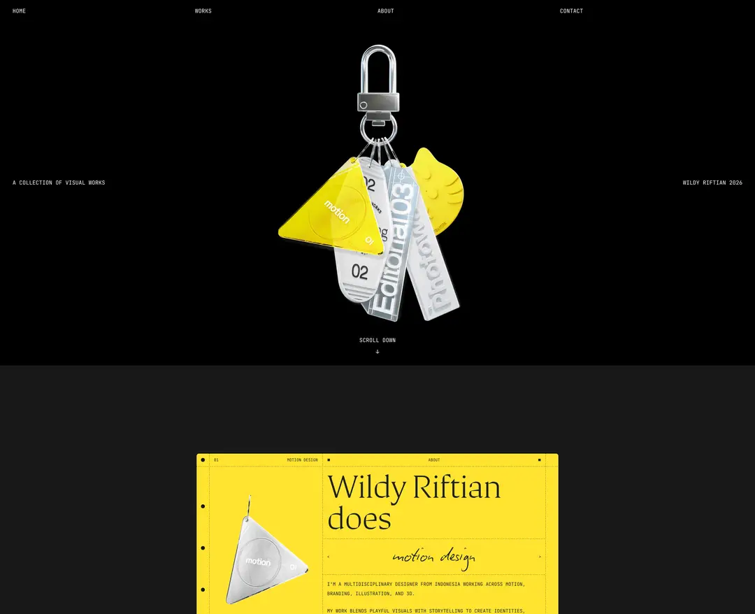 Wildy Riftian — 기타 포트폴리오 웹사이트 디자인 레퍼런스