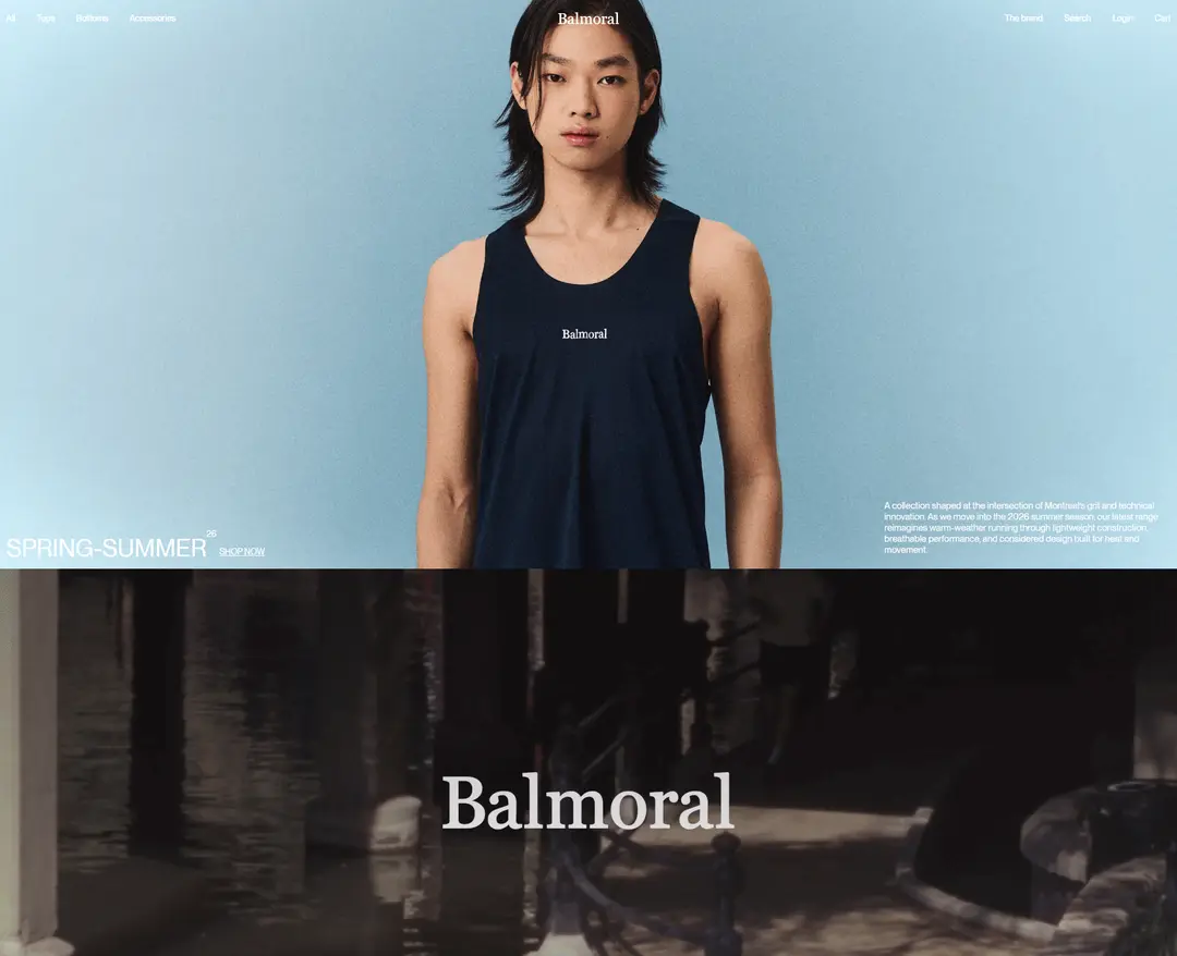 Balmoral — 패션 쇼핑몰 웹사이트 디자인 레퍼런스