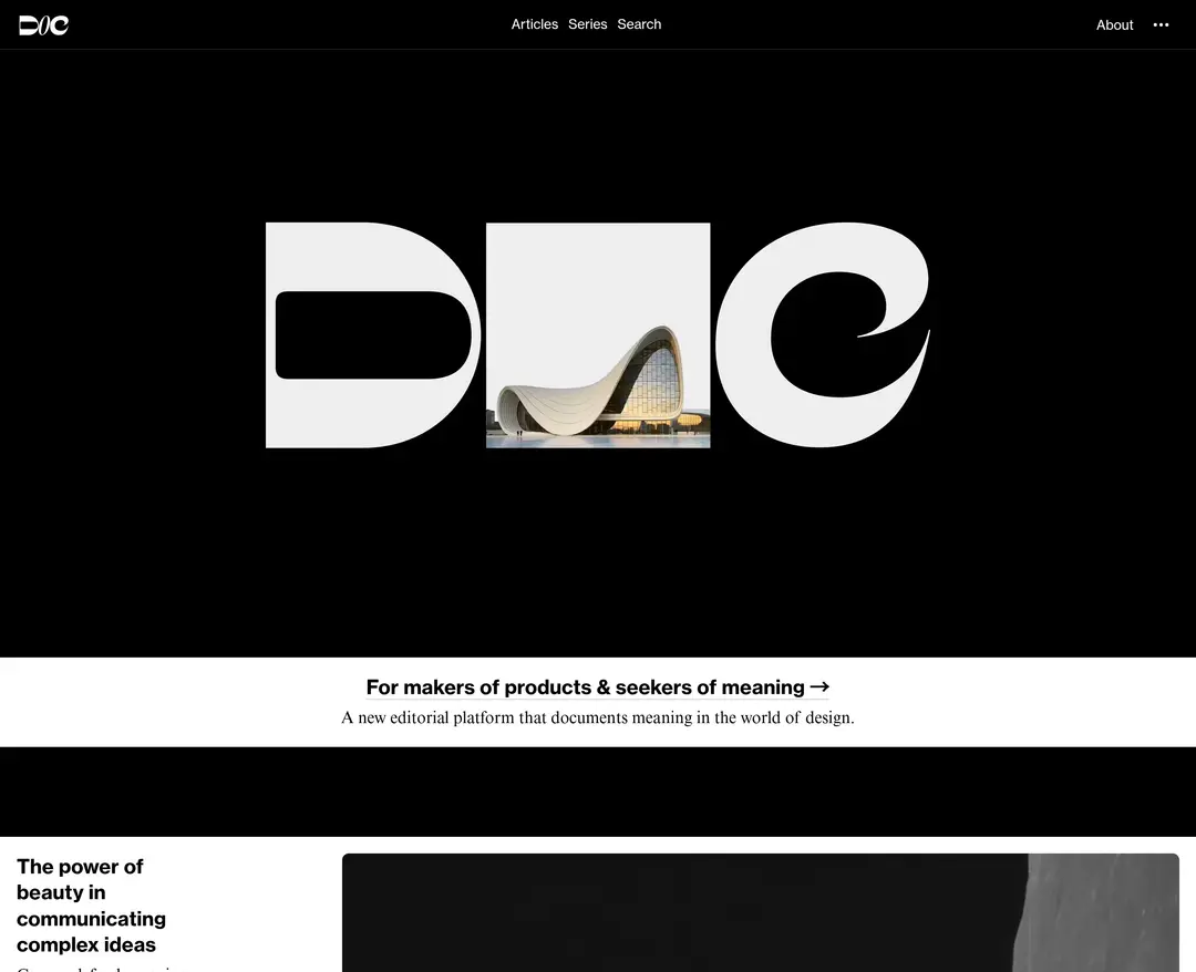 DOC — 기타 콘텐츠 웹사이트 디자인 레퍼런스